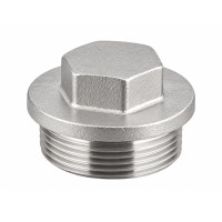 NEREZ Zátka s obrubou - DIN 910 - 1/2" AISI316 NEREZ Zátka s obrubou - DIN 910 - 1/2" AISI316