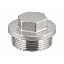 NEREZ Zátka s obrubou - DIN 910 - 1/2" AISI316