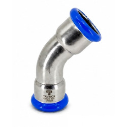 TAVINOX Oblúk 45° FF 15 mm AISI 316L PN16