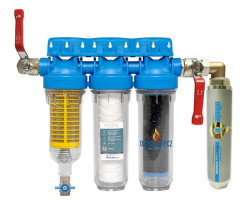 IPS ALKALEX™ Home - HYDRA TRIO SET 1", změkčovač vody - VERTIKÁLNÍ