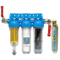IPS ALKALEX™ Home - HYDRA TRIO SET 1", změkčovač vody - VERTIKÁLNÍ