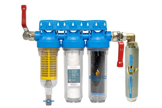 IPS ALKALEX™ Home - HYDRA TRIO SET 3/4", změkčovač vody - VERTIKÁLNÍ
