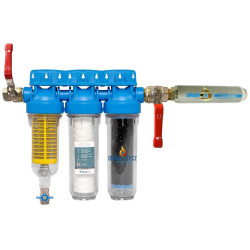 IPS ALKALEX™ Home - HYDRA TRIO SET 1", změkčovač vody - HORIZONTÁLNÍ