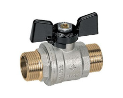 OREGON Kulový kohout 1/2" MM Motýl, PN40, -20°C +185°C