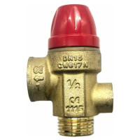 TIEMME pojistný ventil s připojením na manometr G1/4" 1/2" x 1/2" 1,5 BAR MF TIEMME pojistný ventil s připojením na manometr G1/4" 1/2" x 1/2" 1,5 BAR MF