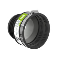 Geboflex - násuvný adaptér CSA 070 (73-85mm na 69-75mm), do 0,5 bar, TPE / V2A Geboflex - násuvný adaptér CSA 070 (73-85mm na 69-75mm), do 0,5 bar, TPE / V2A