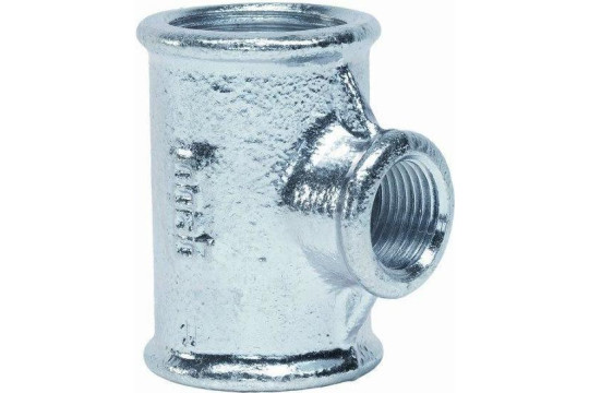 Pozink T-kus redukovaný 5/4" x 1" x 5/4"
