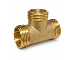 Mosazný T-kus MMM 3/4" s vnějšími závity PN16