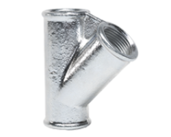 Pozink T-kus FFF 45° 6/4"