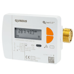Měřič tepla mechanický, Qheat5.5 R - 0,6m3/h, DN15, 110mm, zpátečka, GJ, wM-Bus C