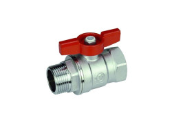 GIACOMINI R254D kulový kohout FM3/4" závitový, motýl, voda, mosaz/chrom