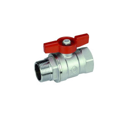 GIACOMINI R254D kulový kohout FM1" závitový, motýl, voda, mosaz/chrom