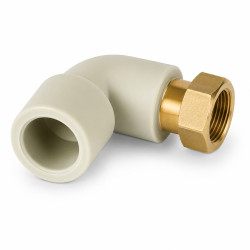 PPR Koleno 90° s převlečnou maticí 25 x 1" (SKOM02532X)