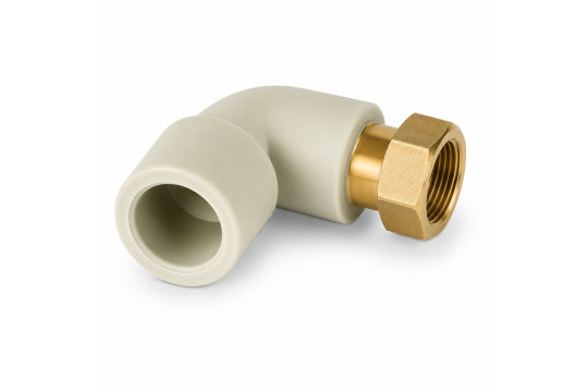 PPR Koleno 90° s převlečnou maticí 25 x 1" (SKOM02532X)