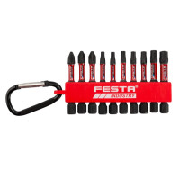 Sada torzných bitov FESTA INDUSTRY PH–PZ–TORX S2 1/4" 50 mm 10 ks