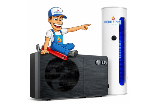 Tepelné čerpadlo LG Therma V HM051MRS 5,5kW Monoblok S2 s TUV a montáží na klíč