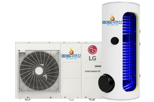 Tepelné čerpadlo LG ThermaV, 5 kW + TUV 200l Monoblok R32 s montáží na klíč