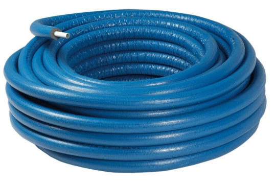 PEXc-AL-PEXc předizolovaná trubka 32x3,0mm, vícevrstvá s 10mm izolací, modrá