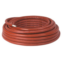 PEXc-AL-PEXc předizolovaná trubka 16x2,0mm, vícevrstvá s 10mm izolací, červená PEXc-AL-PEXc předizolovaná trubka 16x2,0mm, vícevrstvá s 10mm izolací, červená