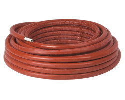PEXc-AL-PEXc předizolovaná trubka 16x2,0mm, vícevrstvá s 10mm izolací, červená