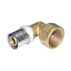 PEXAL Koleno s vnitřním závitem 20 mm x 1/2" - Lisovací tvarovka (TH) 100°C