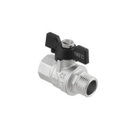 Kulový ventil BLACK 1" MF Motýl PN40 185°C PLNOPRŮTOK Kulový ventil BLACK 1" MF Motýl PN40 185°C PLNOPRŮTOK