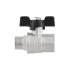 Kulový ventil BLACK 1" MF Motýl PN40 185°C PLNOPRŮTOK