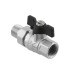 Kulový ventil BLACK 1" MF motýl se šroubením PN40 185°C PLNOPRŮTOK