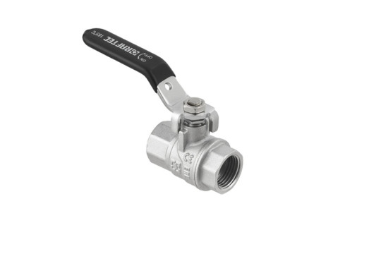 Kulový ventil BLACK 1" FF páka PN40 185°C PLNOPRŮTOK