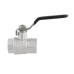 Kulový ventil BLACK 1" FF páka PN40 185°C PLNOPRŮTOK