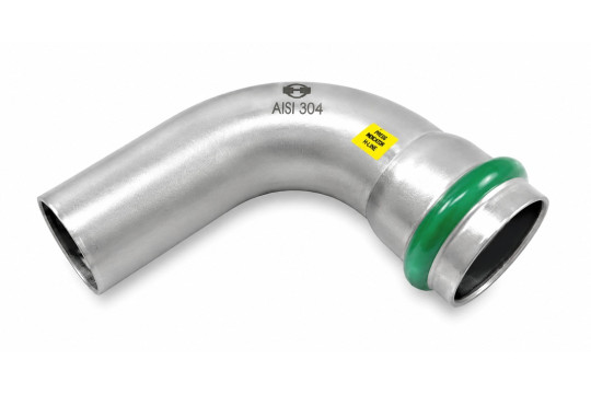 INOXPRESS GAS Obluk I/A 90° 15 mm