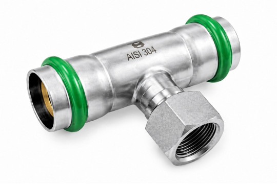 INOXPRESS GAS T-kus 15x1/2"x15 s vnútorným závitom