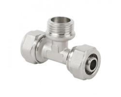 H-LINE PEX T-kus vnější závit 16 mm x 1/2" x 16 mm
