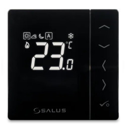 VS35B - Digitální manuální termostat 230V Černý