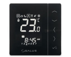 VS30B - Týdenní programovatelný termostat Černý 230V