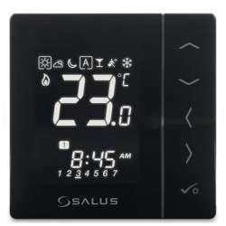 VS30B - Týdenní programovatelný termostat Černý 230V