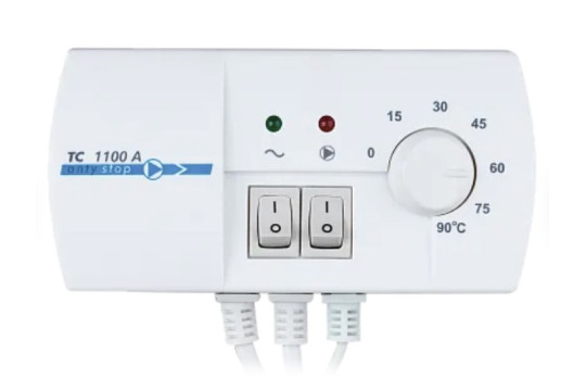TC 1100A Elektronický termostat pro ovládání oběhového čerpadla TC 1100A Elektronický termostat pro ovládání oběhového čerpadla