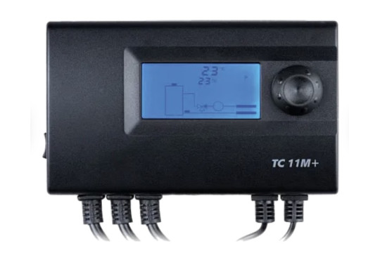 TC 11M+ Elektronický termostat pro ovládání trojcestného ventilu a oběhového čerpadla TC 11M+ Elektronický termostat pro ovládání trojcestného ventilu a oběhového čerpadla