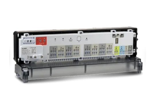 KL08RF Bezdrátová centrální svorkovnice (8-zónová), ZigBee 2,4GHz, zónová regulace KL08RF Bezdrátová centrální svorkovnice (8-zónová), ZigBee 2,4GHz, zónová regulace