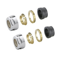 ECO svěrné šroubení pro Měď, 15mm, nikl (pár) ECO svěrné šroubení pro Měď, 15mm, nikl (pár)