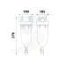 ATLAS HYDRA BIG 6/4" RLH 50mcr SX - 8BAR 45°C s odkalením a MANOMETRY