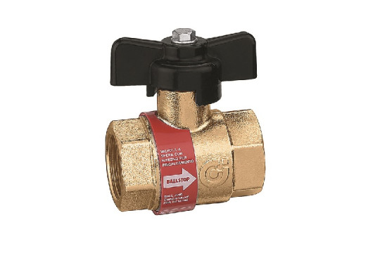 BALLSTOP - Kulový ventil 3/4" MOTÝL s integrovanou zpětnou klapkou 110°C BALLSTOP - Kulový ventil 3/4" MOTÝL s integrovanou zpětnou klapkou 110°C