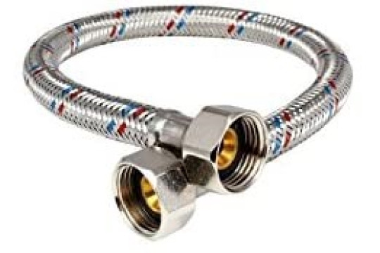 Tlaková propojovací flexi hadička FF 3/8" x 3/8" 80cm, PN10, 100°C