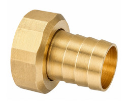 Mosazný hadičník s převlečnou matkou 1" x 25mm - PŘÍMÝ
