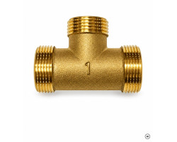 Mosazný T-kus MMM 3/8" s vnějšími závity PN16
