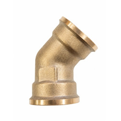 Mosazné koleno 45° FF 3/4" PN16