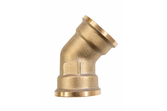 Mosazné koleno 45° FF 3/4" PN16
