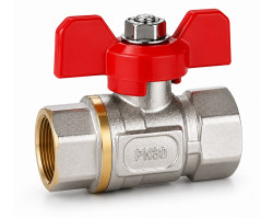 Kulový kohout FF 1/2" s UCPÁVKOU, Motýlek, PN30