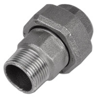 Černé šroubení ploché MF 1/2" Černé šroubení ploché MF 1/2"