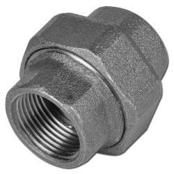 Černé šroubení ploché FF 3/4"